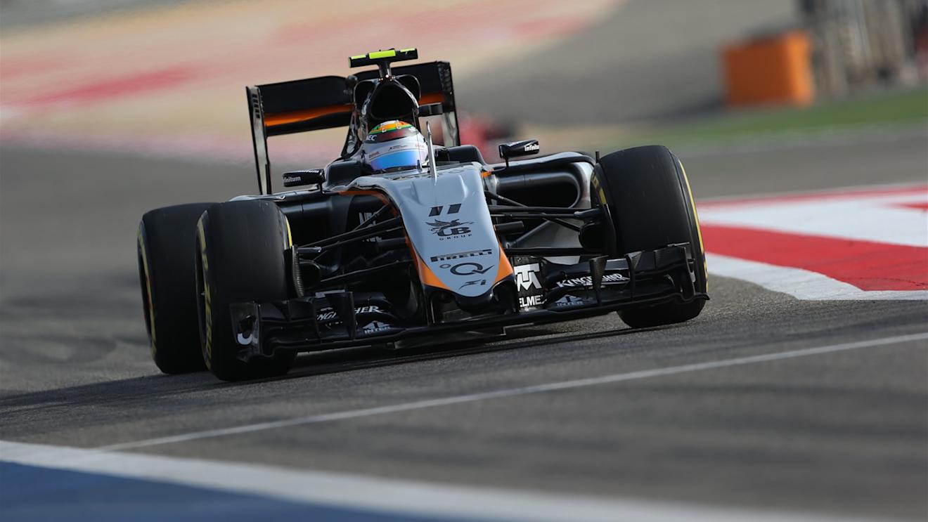 Sergio Perez (MEX) Force India VJM08 at Formula One World Championship, Rd4, Bahrain Grand Prix Qualifying, Bahrain International Circuit, Sakhir, Bahrain, Saturday 18  April 2015. © Sutton Motorsport Images