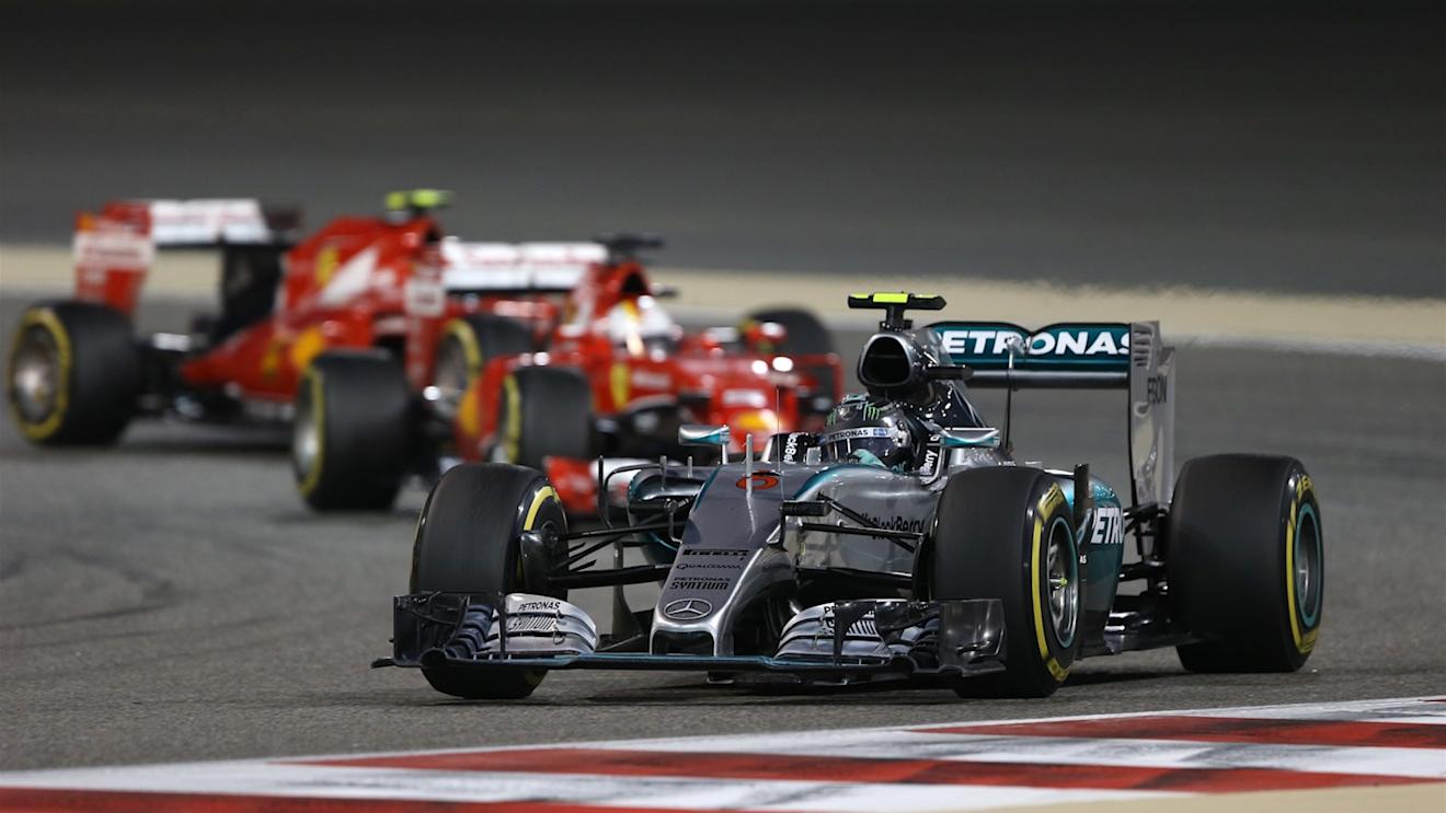 Nico Rosberg (GER) Mercedes AMG F1 W06 at Formula One World Championship, Rd4, Bahrain Grand Prix Race, Bahrain International Circuit, Sakhir, Bahrain, Sunday 19  April 2015. © Sutton Motorsport Images