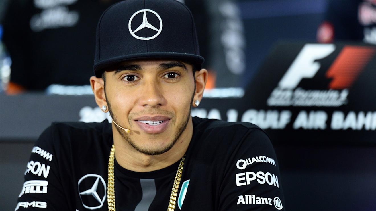 Lewis Hamilton (GBR) Mercedes AMG F1 at the press conference at Formula One World Championship, Rd4, Bahrain Grand Prix Preparations, Bahrain International Circuit, Sakhir, Bahrain, Thursday 16  April 2015. © Sutton Motorsport Images