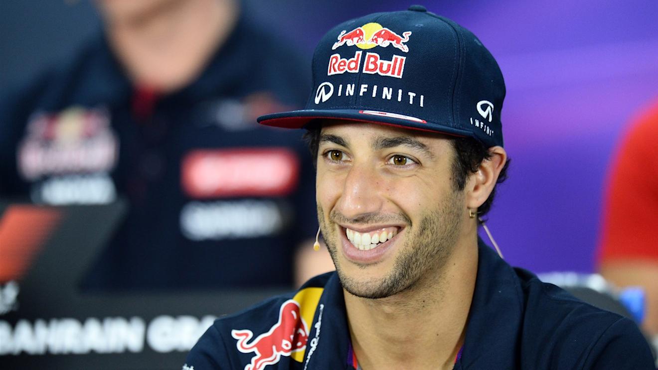 Daniel Ricciardo (AUS) Red Bull Racing at the press conference at Formula One World Championship, Rd4, Bahrain Grand Prix Preparations, Bahrain International Circuit, Sakhir, Bahrain, Thursday 16  April 2015. © Sutton Motorsport Images