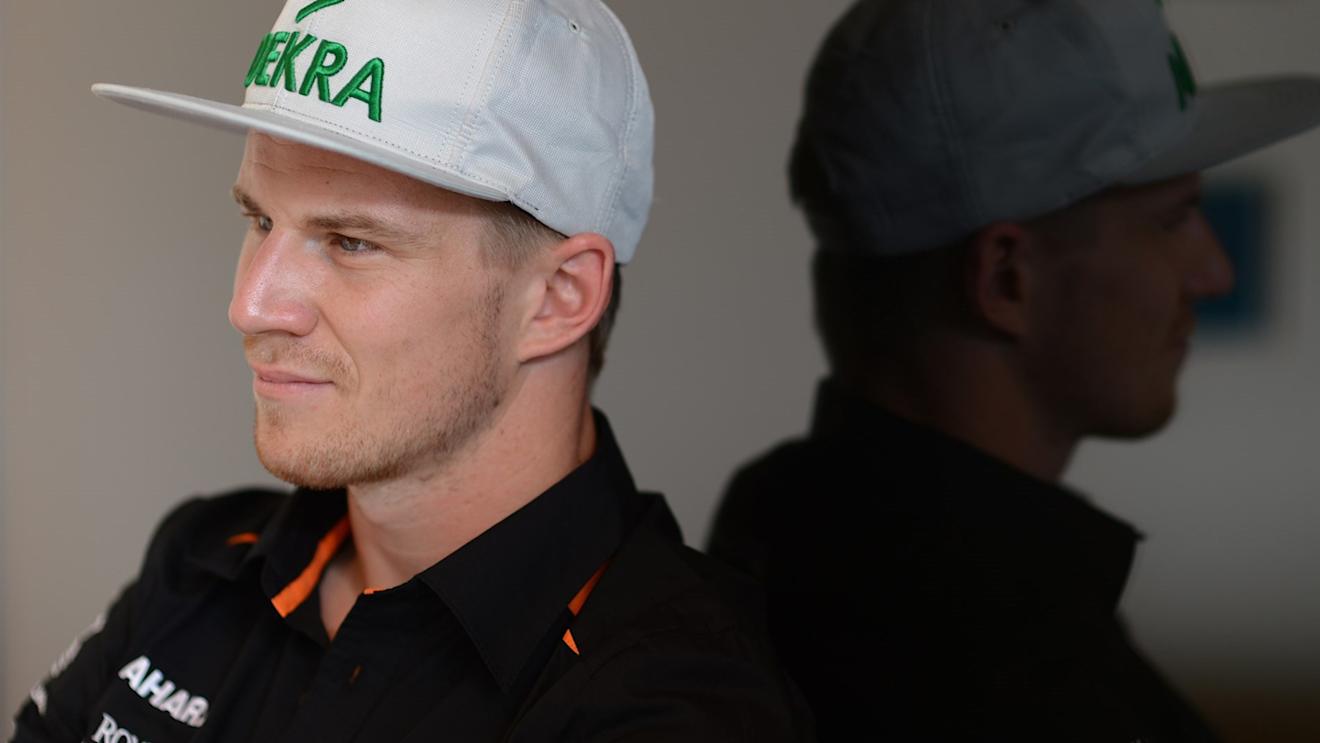 Nico Hulkenberg (GER) Force India F1 at Formula One World Championship, Rd4, Bahrain Grand Prix Preparations, Bahrain International Circuit, Sakhir, Bahrain, Thursday 16  April 2015. © Sutton Motorsport Images