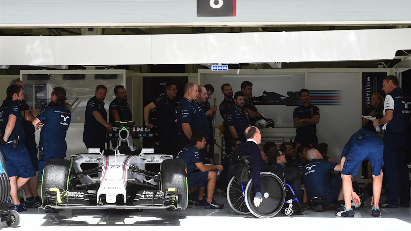 Sir Frank Williams (GBR) Willams F1 Team Owner at Formula One World Championship, Rd4, Bahrain Grand Prix Preparations, Bahrain International Circuit, Sakhir, Bahrain, Thursday 16  April 2015. © Sutton Motorsport Images