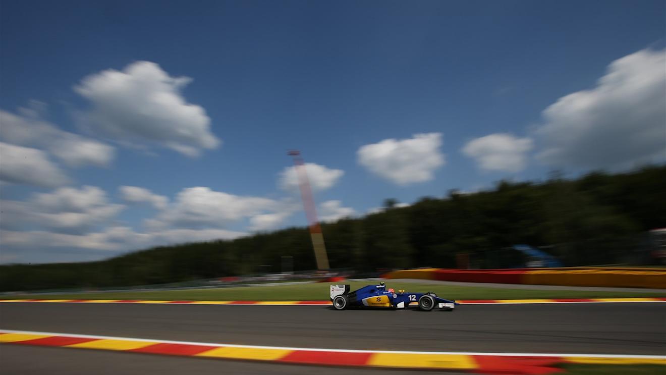 Felipe Nasr (BRA) Sauber C34 at Formula One World Championship, Rd11, Belgian Grand Prix, Practice, Spa Francorchamps, Belgium, Friday 21 August 2015. © Sutton Motorsport Images