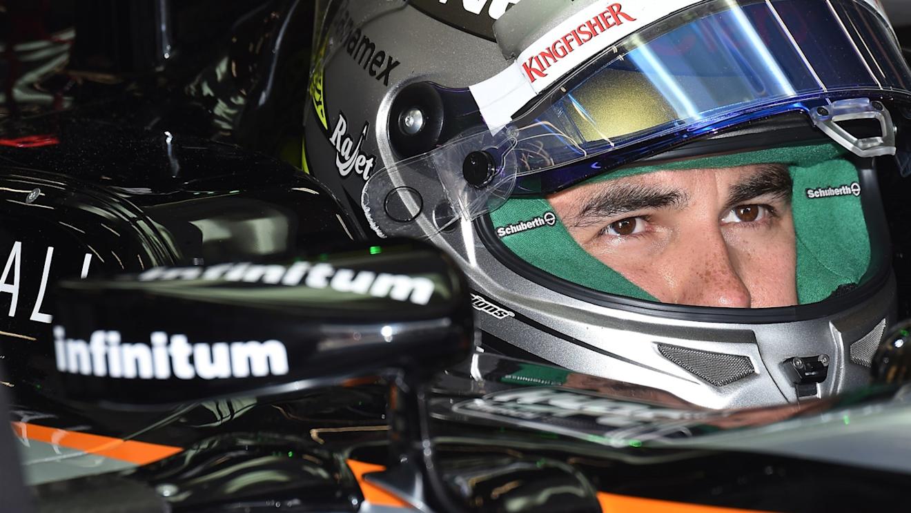 Sergio Perez (MEX) Force India VJM08 at Formula One World Championship, Rd11, Belgian Grand Prix, Practice, Spa Francorchamps, Belgium, Friday 21 August 2015. © Sutton Motorsport Images