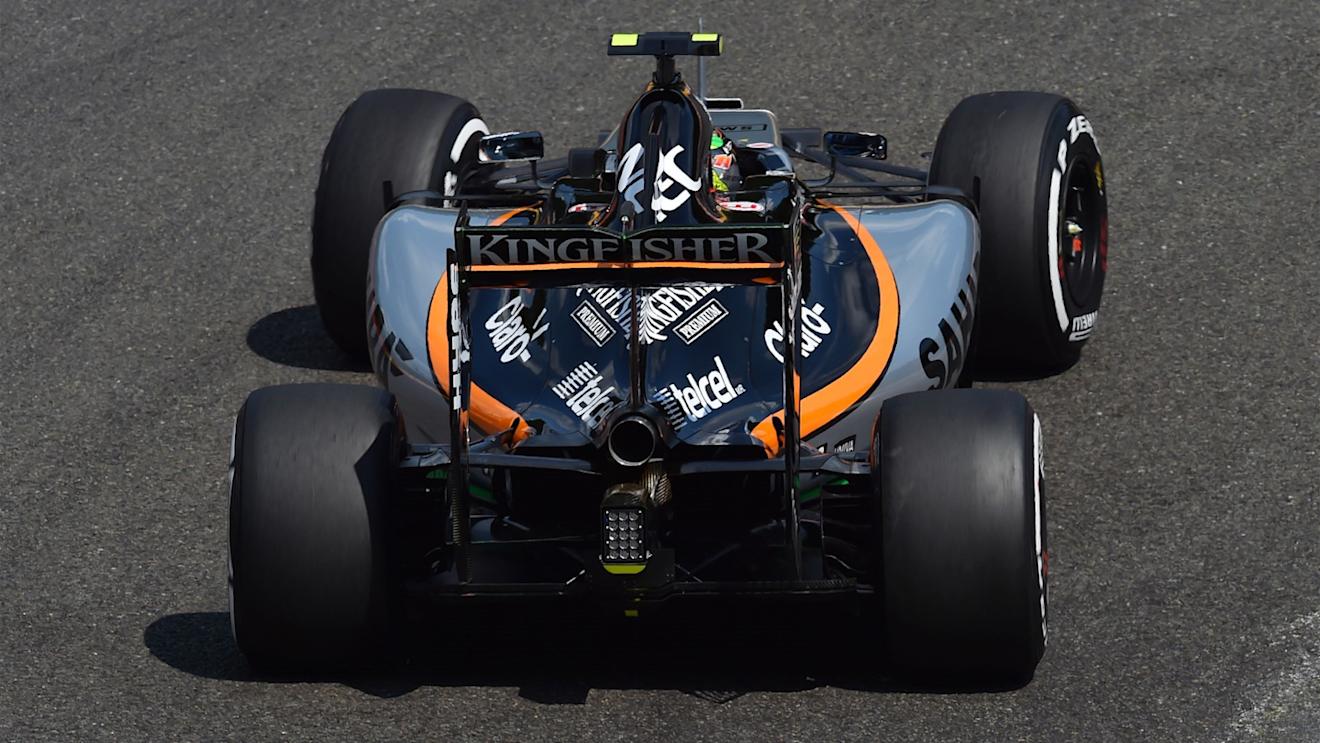 Sergio Perez (MEX) Force India VJM08 at Formula One World Championship, Rd11, Belgian Grand Prix, Practice, Spa Francorchamps, Belgium, Friday 21 August 2015. © Sutton Motorsport Images