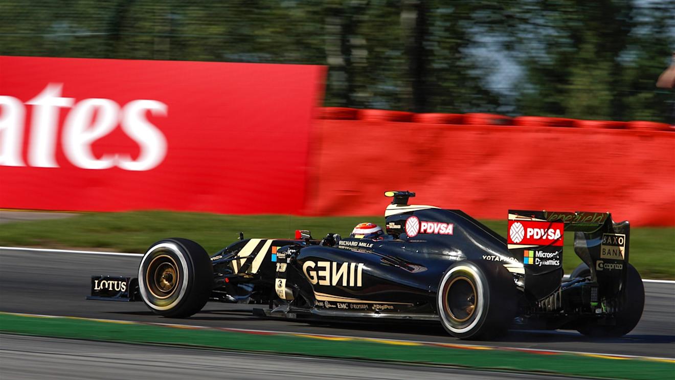 Pastor Maldonado (VEN) Lotus E23 Hybrid at Formula One World Championship, Rd11, Belgian Grand Prix, Qualifying, Spa Francorchamps, Belgium, Saturday 22 August 2015. © Sutton Motorsport Images