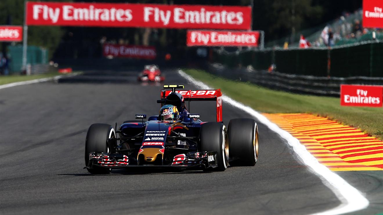 Carlos Sainz jr (ESP) Scuderia Toro Rosso STR10 at Formula One World Championship, Rd11, Belgian Grand Prix, Qualifying, Spa Francorchamps, Belgium, Saturday 22 August 2015. © Sutton Motorsport Images