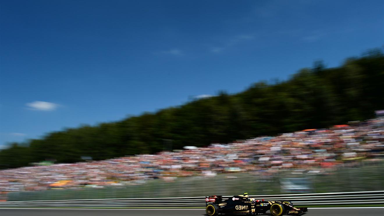 Pastor Maldonado (VEN) Lotus at Formula One World Championship, Rd11, Belgian Grand Prix, Qualifying, Spa Francorchamps, Belgium, Saturday 22 August 2015. © Sutton Motorsport Images