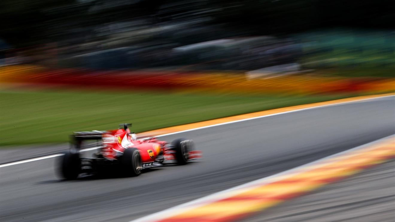 Sebastian Vettel (GER) Ferrari SF15-T at Formula One World Championship, Rd11, Belgian Grand Prix, Race, Spa Francorchamps, Belgium, Sunday 23 August 2015. © Sutton Motorsport Images