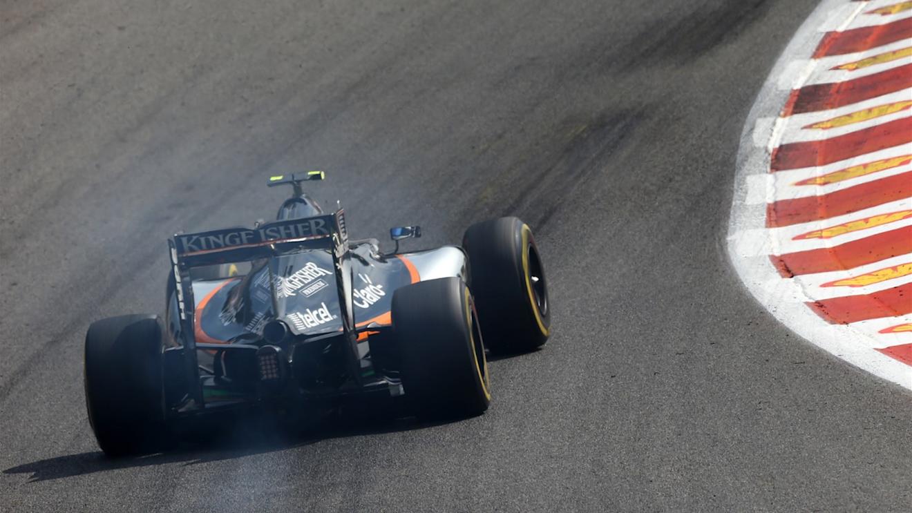 Sergio Perez (MEX) Force India VJM08 at Formula One World Championship, Rd11, Belgian Grand Prix, Race, Spa Francorchamps, Belgium, Sunday 23 August 2015. © Sutton Motorsport Images