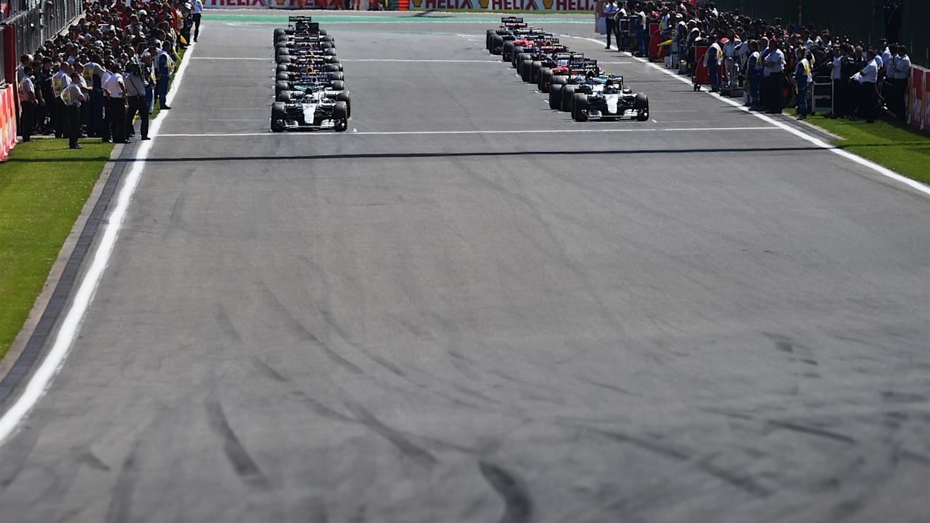 Grid before formation lap at Formula One World Championship, Rd11, Belgian Grand Prix, Race, Spa Francorchamps, Belgium, Sunday 23 August 2015. © Sutton Motorsport Images