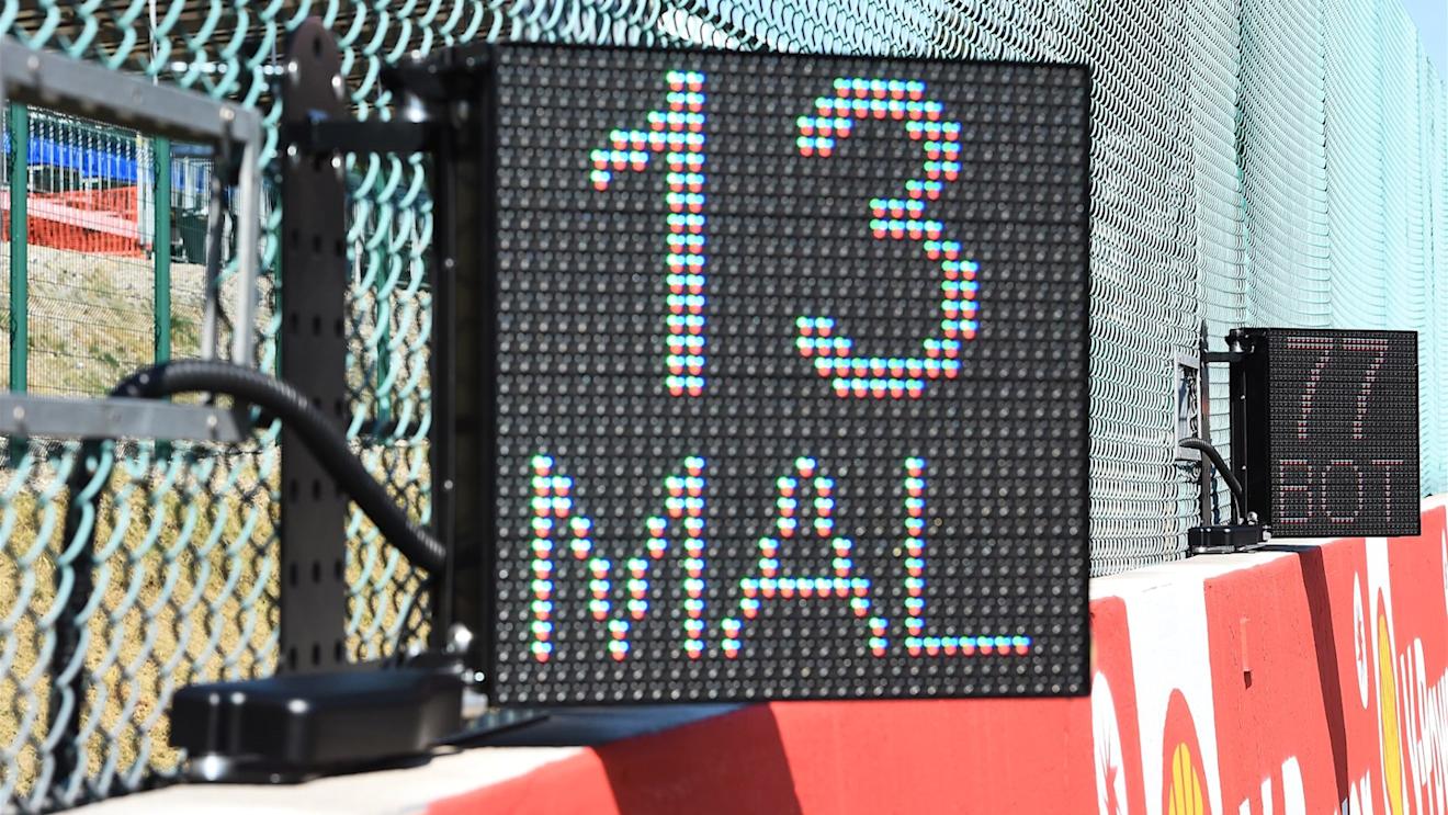 Electronic grid marker boards at Formula One World Championship, Rd11, Belgian Grand Prix, Preparations, Spa Francorchamps, Belgium, Thursday 20 August 2015. © Sutton Motorsport Images