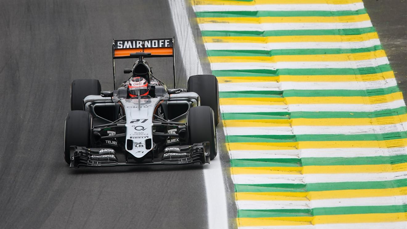 Nico Hulkenberg (GER) Force India VJM08 at Formula One World Championship, Rd18, Brazilian Grand Prix, Practice, Interlagos, Sao Paulo, Brazil, Friday 13 November 2015. © Sutton Motorsport Images
