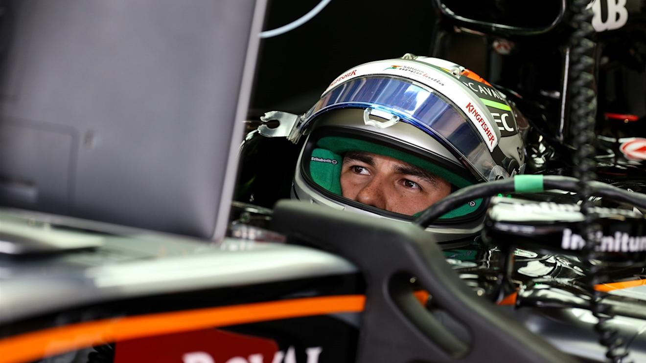 Sergio Perez (MEX) Force India VJM08 at Formula One World Championship, Rd18, Brazilian Grand Prix, Qualifying, Interlagos, Sao Paulo, Brazil, Saturday 14 November 2015. © Sutton Motorsport Images