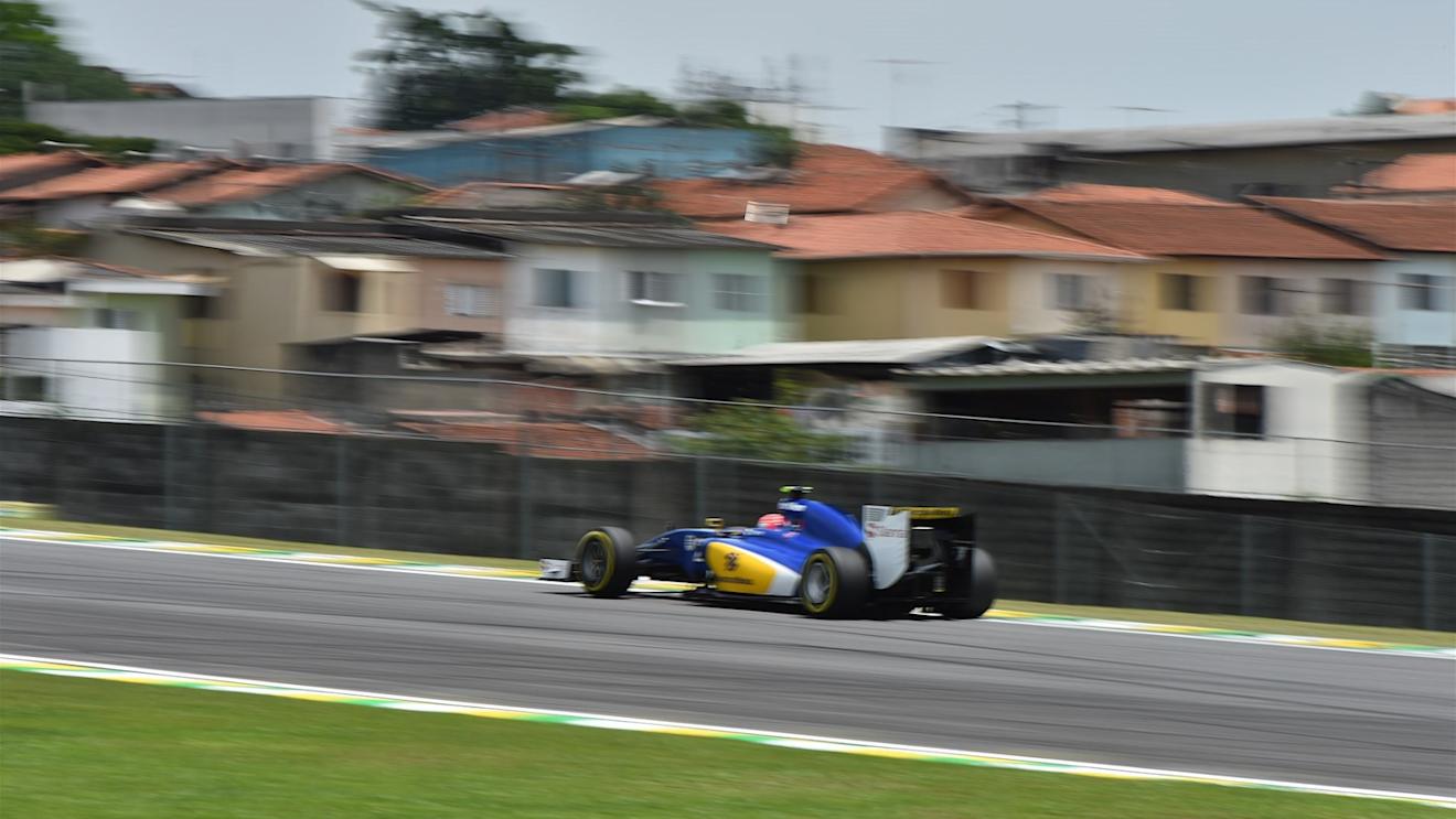 Felipe Nasr (BRA) Sauber C34 at Formula One World Championship, Rd18, Brazilian Grand Prix, Qualifying, Interlagos, Sao Paulo, Brazil, Saturday 14 November 2015. © Sutton Motorsport Images