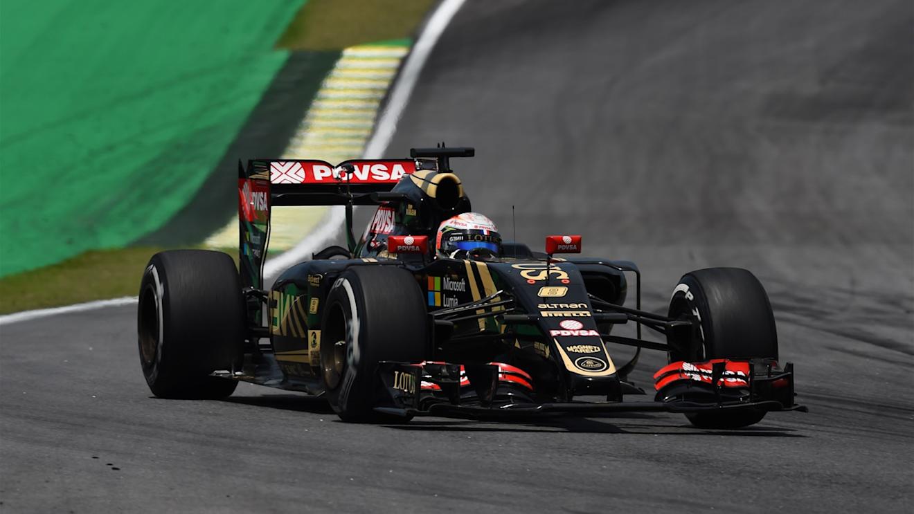 Romain Grosjean (FRA) Lotus E23 Hybrid at Formula One World Championship, Rd18, Brazilian Grand Prix, Qualifying, Interlagos, Sao Paulo, Brazil, Saturday 14 November 2015. © Sutton Motorsport Images
