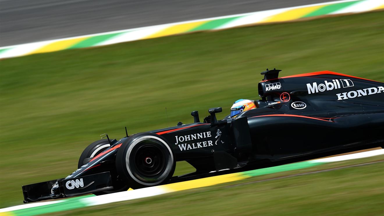 Fernando Alonso (ESP) McLaren MP4-30 at Formula One World Championship, Rd18, Brazilian Grand Prix, Qualifying, Interlagos, Sao Paulo, Brazil, Saturday 14  November 2015. © Sutton Motorsport Images