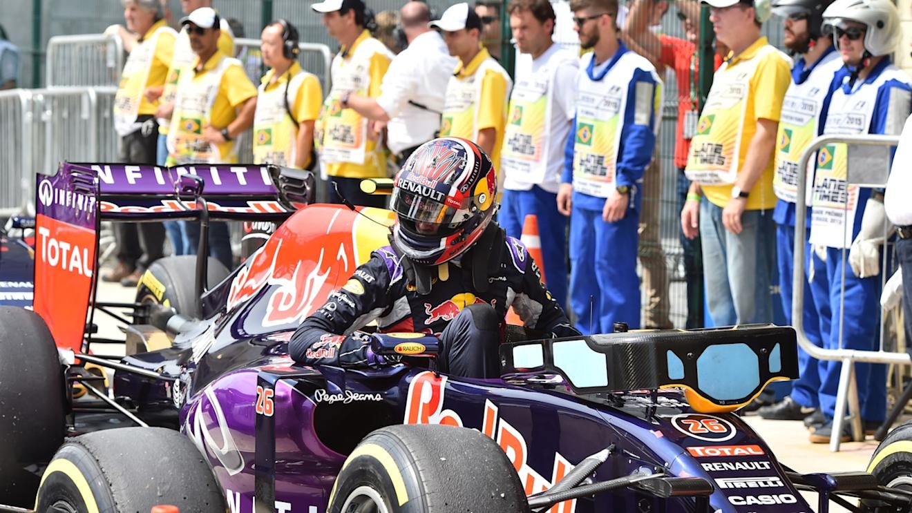 Daniil Kvyat (RUS) Red Bull Racing RB11 in parc ferme at Formula One World Championship, Rd18, Brazilian Grand Prix, Qualifying, Interlagos, Sao Paulo, Brazil, Saturday 14 November 2015. © Sutton Motorsport Images