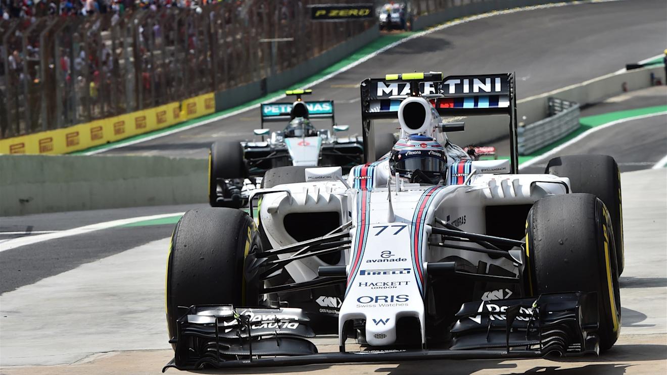 Valtteri Bottas (FIN) Williams FW37 in parc ferme at Formula One World Championship, Rd18, Brazilian Grand Prix, Qualifying, Interlagos, Sao Paulo, Brazil, Saturday 14 November 2015. © Sutton Motorsport Images