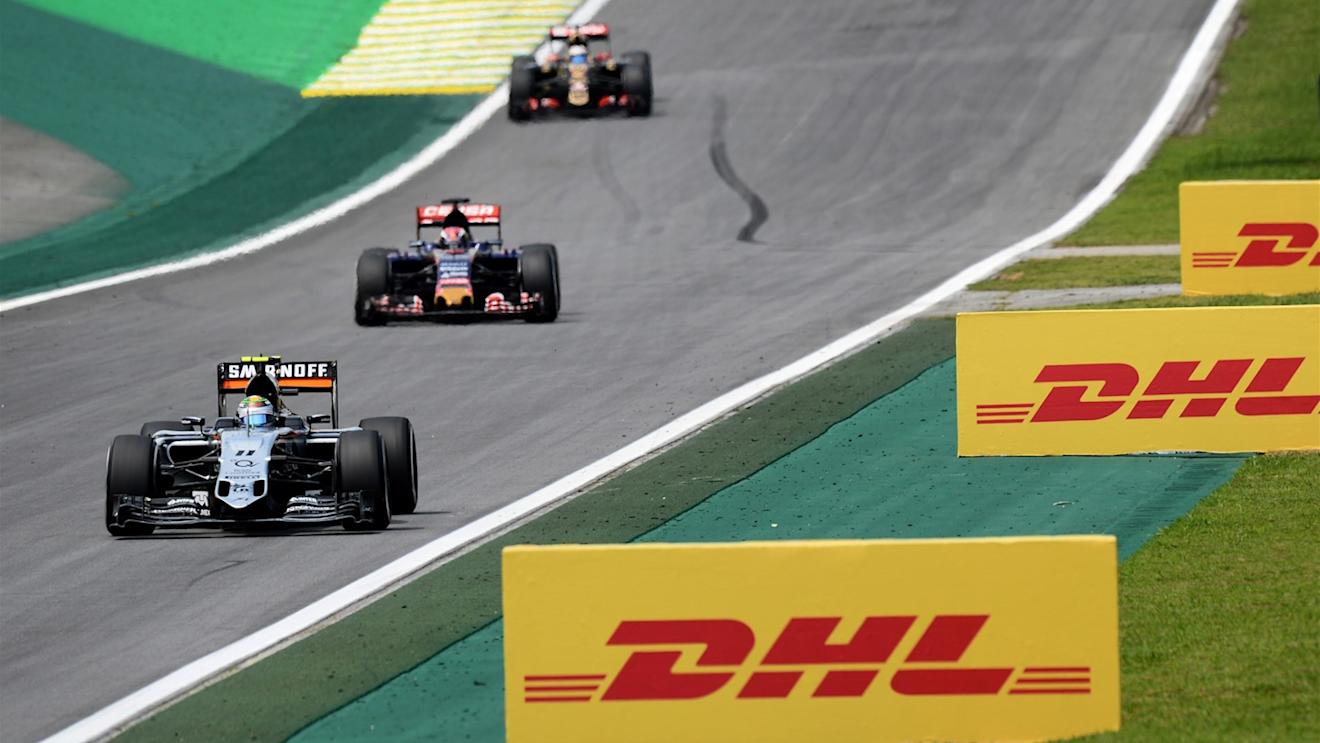 Sergio Perez (MEX) Force India VJM08 at Formula One World Championship, Rd18, Brazilian Grand Prix, Race, Interlagos, Sao Paulo, Brazil, Sunday 15 November 2015. © Sutton Motorsport Images