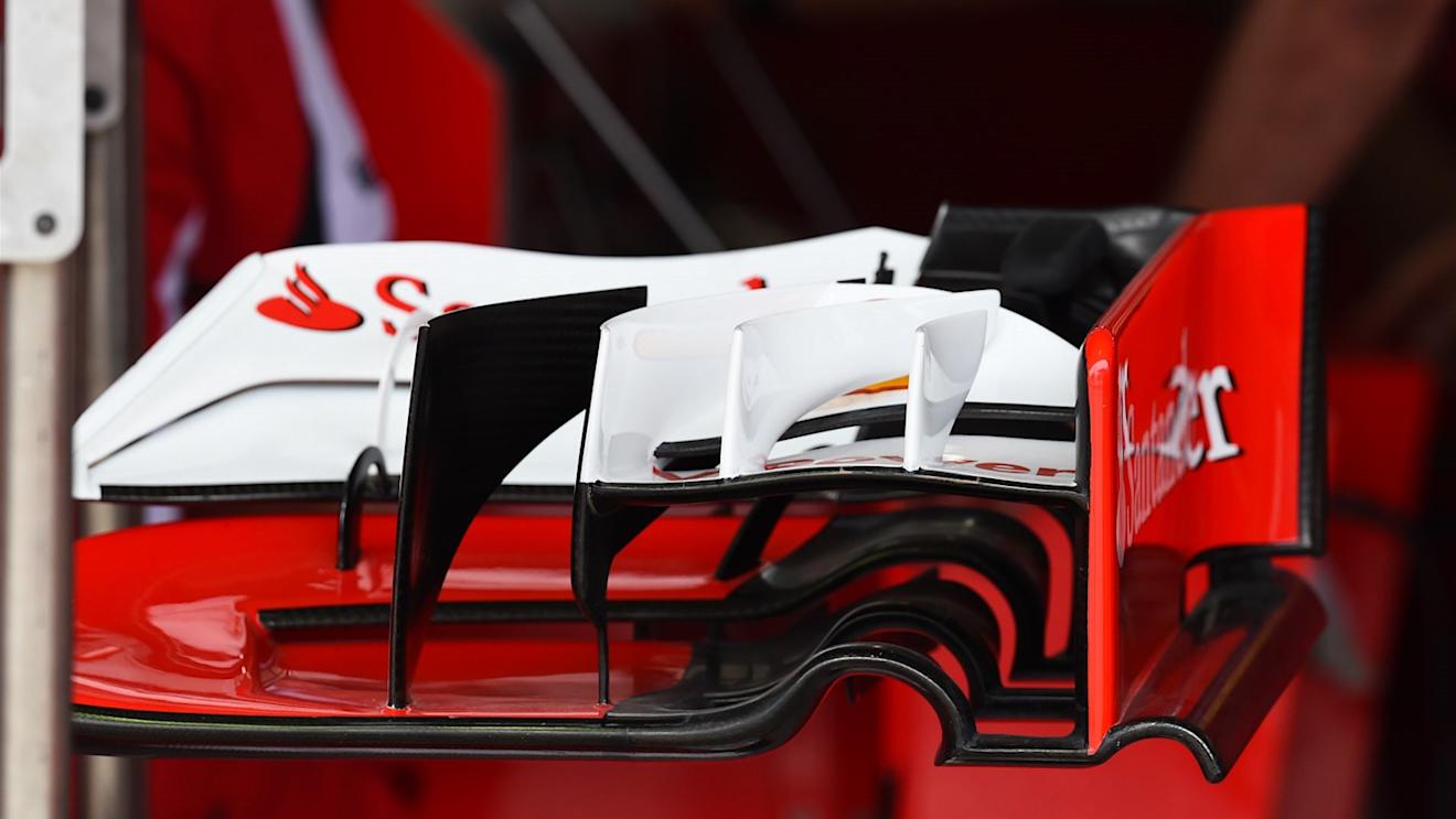 Ferrari SF15-T front wing detail at Formula One World Championship, Rd18, Brazilian Grand Prix, Preparations, Interlagos, Sao Paulo, Brazil, Thursday 12 November 2015. © Sutton Motorsport Images