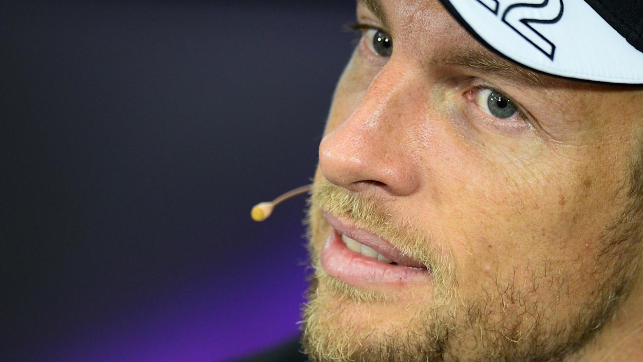 Jenson Button (GBR) McLaren in the press conference at Formula One World Championship, Rd18, Brazilian Grand Prix, Preparations, Interlagos, Sao Paulo, Brazil, Thursday 12 November 2015. © Sutton Motorsport Images