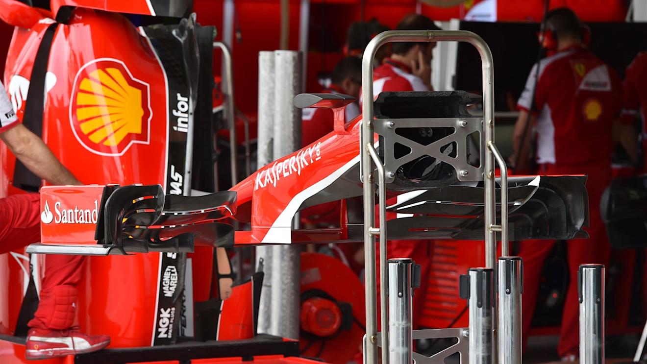 Ferrari SF15-T front wing at Formula One World Championship, Rd18, Brazilian Grand Prix, Preparations, Interlagos, Sao Paulo, Brazil, Thursday 12 November 2015. © Sutton Motorsport Images