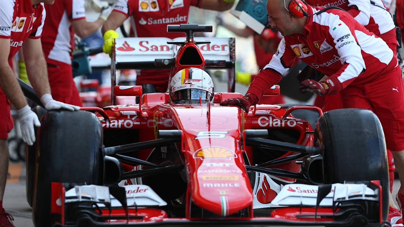 Sebastian Vettel (GER) Ferrari SF15-T at Formula One World Championship, Rd9, British Grand Prix, Practice, Silverstone, England, Friday 3 July 2015. © Sutton Motorsport Images