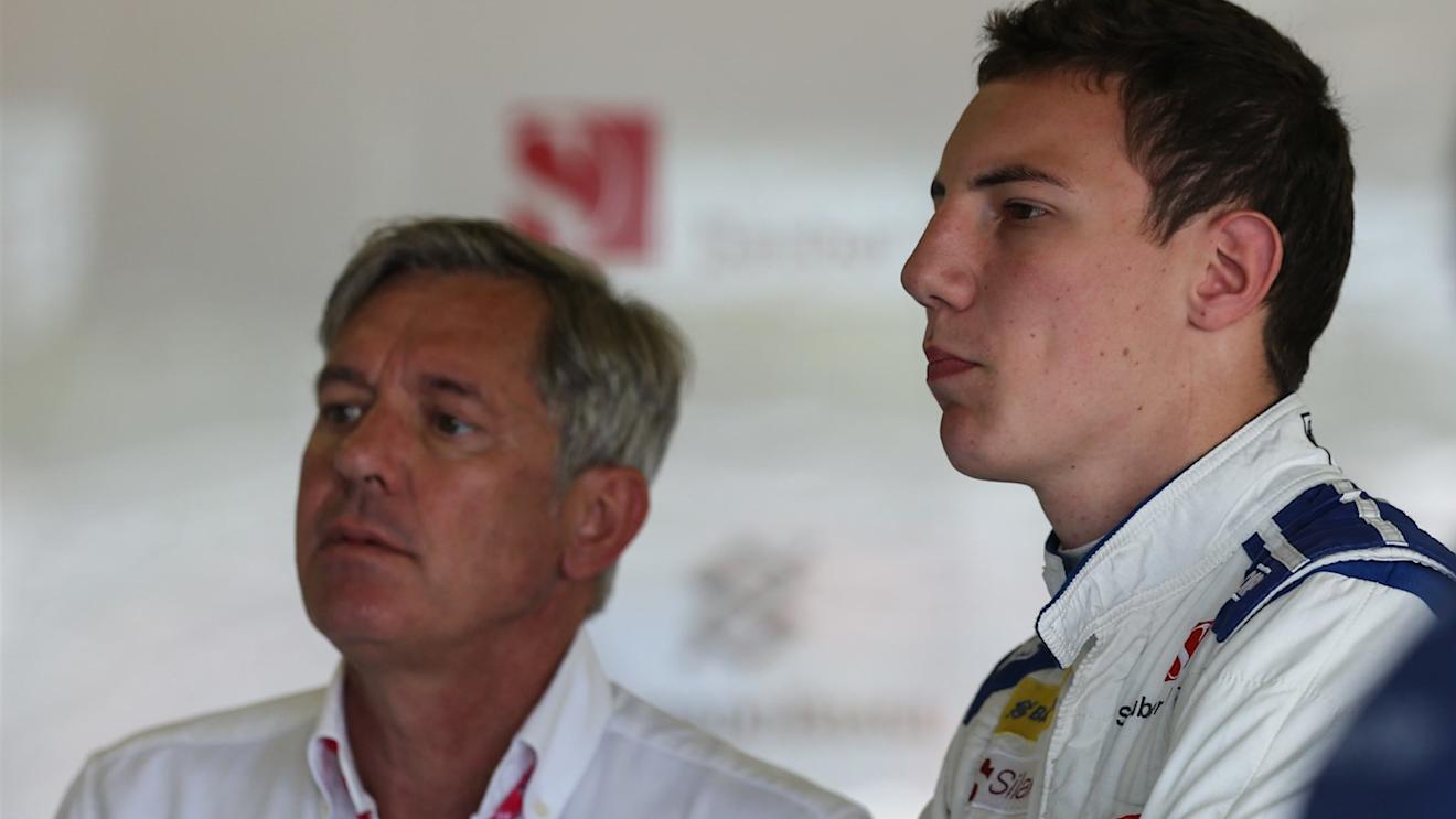 Raffaele Marciello (ITA) Sauber Test and Reserve Driver and Danielle Morelli (ITA) Manager at Formula One World Championship, Rd9, British Grand Prix, Practice, Silverstone, England, Friday 3 July 2015. © Sutton Motorsport Images
