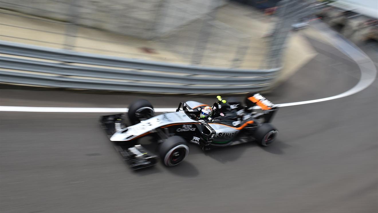 Sergio Perez (MEX) Force India VJM08 at Formula One World Championship, Rd9, British Grand Prix, Qualifying, Silverstone, England, Saturday 4 July 2015. © Sutton Motorsport Images