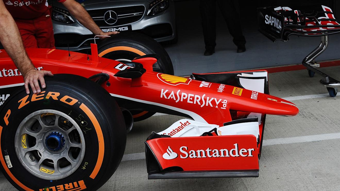 Ferrari SF15-T nose and front wing at Formula One World Championship, Rd9, British Grand Prix, Preparations, Silverstone, England, Thursday 2 July 2015. © Sutton Motorsport Images