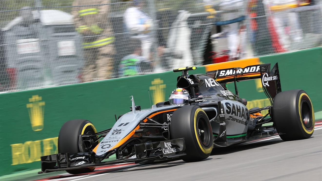 Sergio Perez (MEX) Force India VJM08 at Formula One World Championship, Rd7, Canadian Grand Prix, Practice, Montreal, Canada, Friday 5 June 2015. © Sutton Motorsport Images