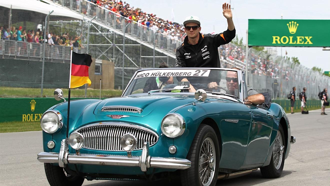 Nico Hulkenberg (GER) Force India F1 on the drivers parade at Formula One World Championship, Rd7, Canadian Grand Prix, Race, Montreal, Canada, Sunday 7 June 2015. © Sutton Motorsport Images