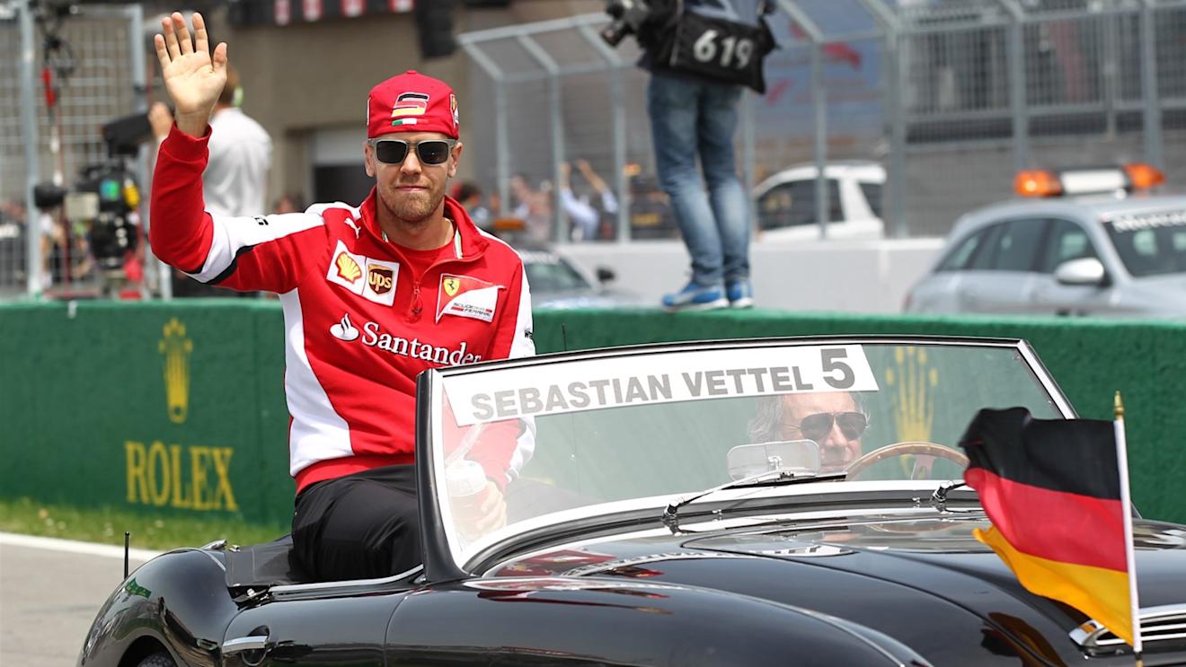 Sebastian Vettel (GER) Ferrari on the drivers parade at Formula One World Championship, Rd7, Canadian Grand Prix, Race, Montreal, Canada, Sunday 7 June 2015. © Sutton Motorsport Images
