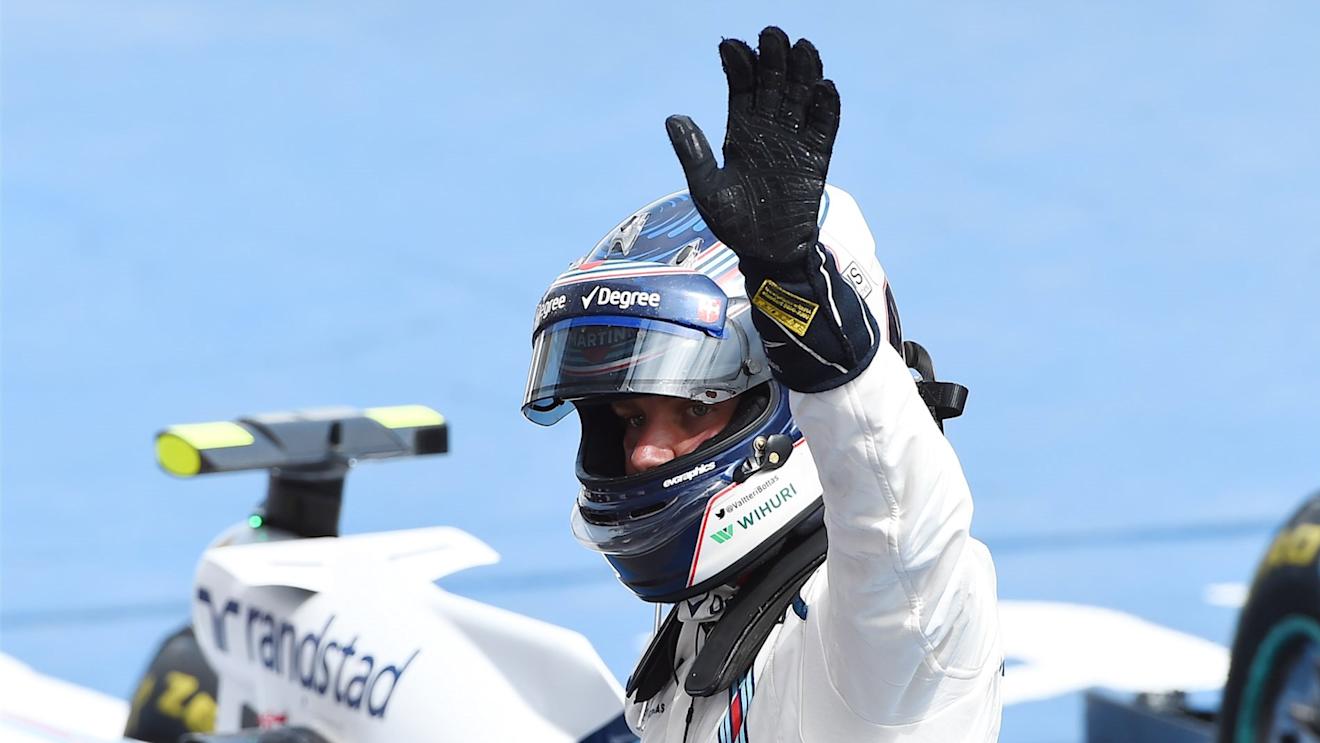 Valtteri Bottas (FIN) Williams celebrates in parc ferme at Formula One World Championship, Rd7, Canadian Grand Prix, Race, Montreal, Canada, Sunday 7 June 2015. © Sutton Motorsport Images