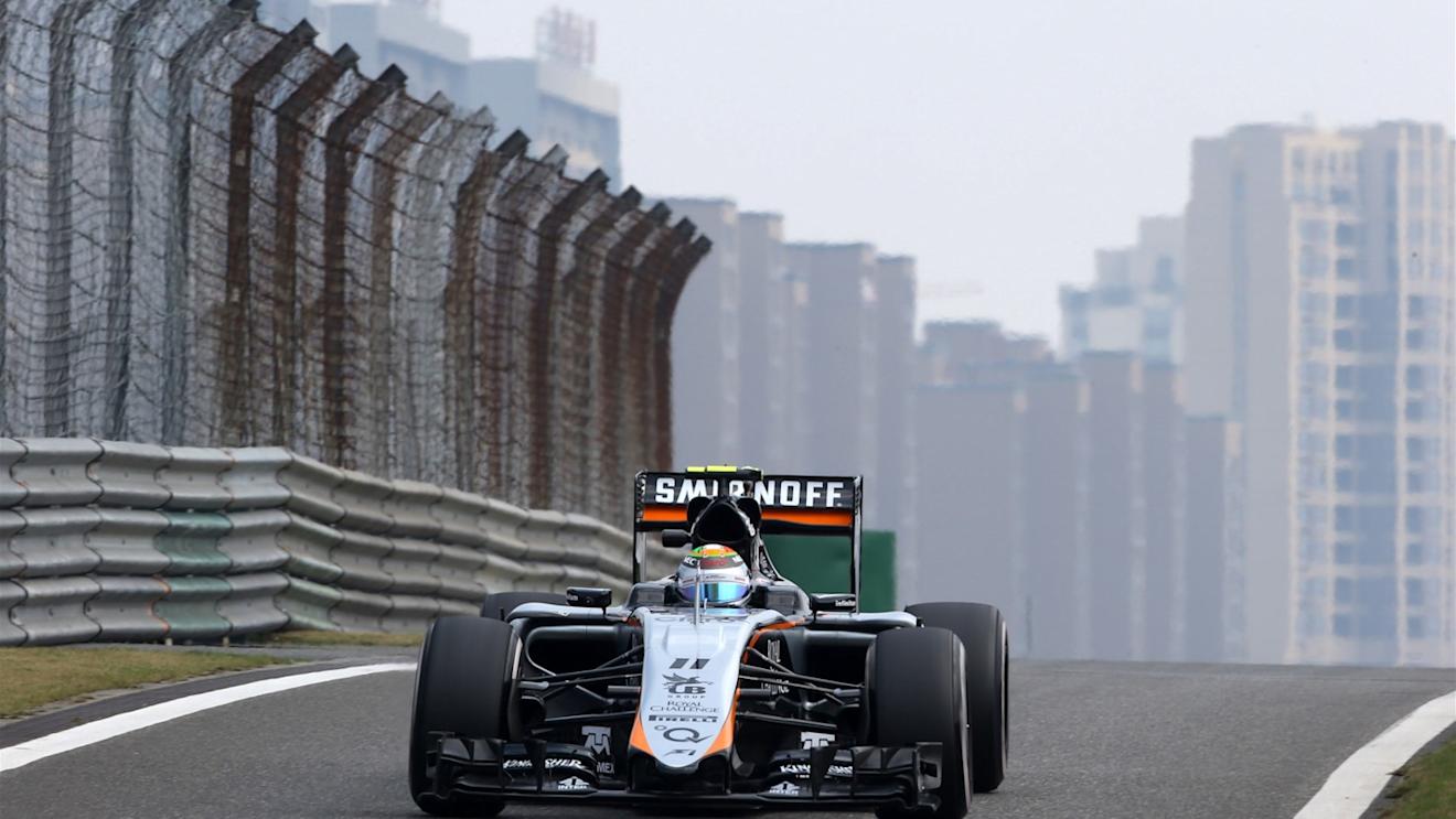 Sergio Perez (MEX) Force India VJM08 at Formula One World Championship, Rd3, Chinese Grand Prix, Practice, Shanghai, China, Friday 10 April 2015. © Sutton Motorsport Images