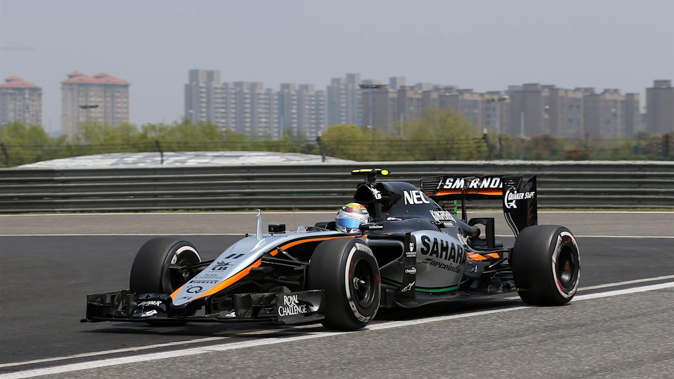 Sergio Perez (MEX) Force India VJM08 at Formula One World Championship, Rd3, Chinese Grand Prix, Practice, Shanghai, China, Friday 10 April 2015. © Sutton Motorsport Images