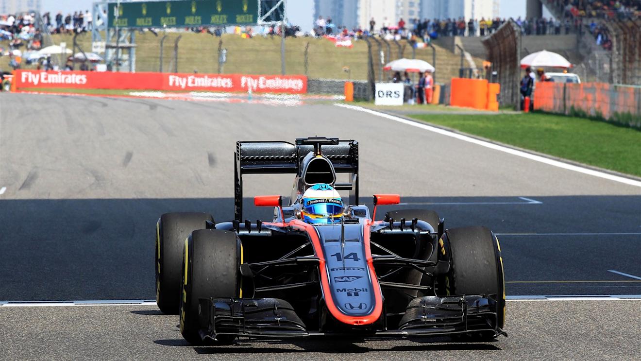 Fernando Alonso (ESP) McLaren MP4-30 on the grid at Formula One World Championship, Rd3, Chinese Grand Prix, Race, Shanghai, China, Sunday 12 April 2015. © Sutton Motorsport Images