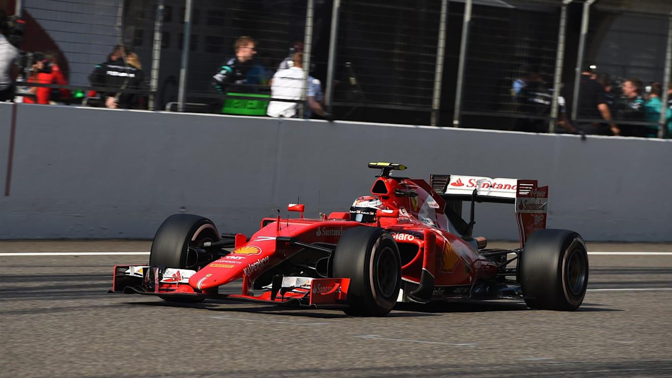 Kimi Raikkonen (FIN) Ferrari SF15-T crosses the finish line at Formula One World Championship, Rd3, Chinese Grand Prix, Race, Shanghai, China, Sunday 12 April 2015. © Sutton Motorsport Images