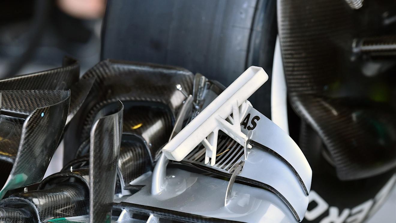 Mercedes AMG F1 W06 front wing detail at Formula One World Championship, Rd10, Hungarian Grand Prix, Practice, Hungaroring, Hungary, Friday 24 July 2015. © Sutton Motorsport Images