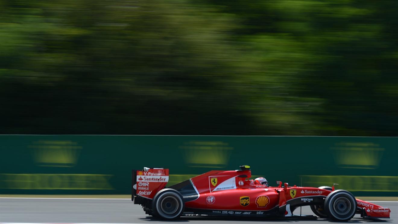 Kimi Raikkonen (FIN) Ferrari SF15-T at Formula One World Championship, Rd10, Hungarian Grand Prix, Practice, Hungaroring, Hungary, Friday 24 July 2015. © Sutton Motorsport Images