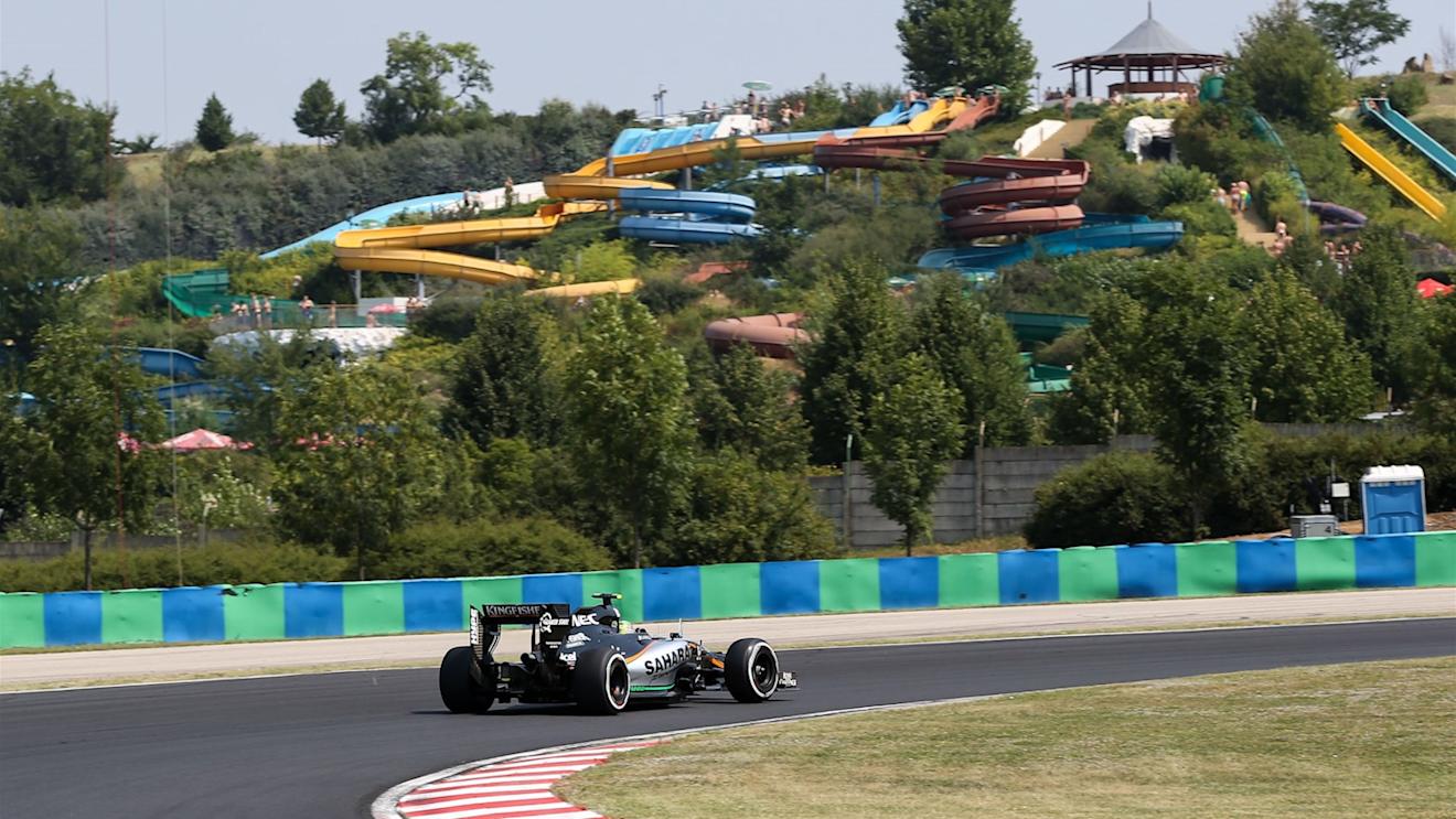 Sergio Perez (MEX) Force India VJM08 at Formula One World Championship, Rd10, Hungarian Grand Prix, Qualifying, Hungaroring, Hungary, Saturday 25 July 2015. © Sutton Motorsport Images
