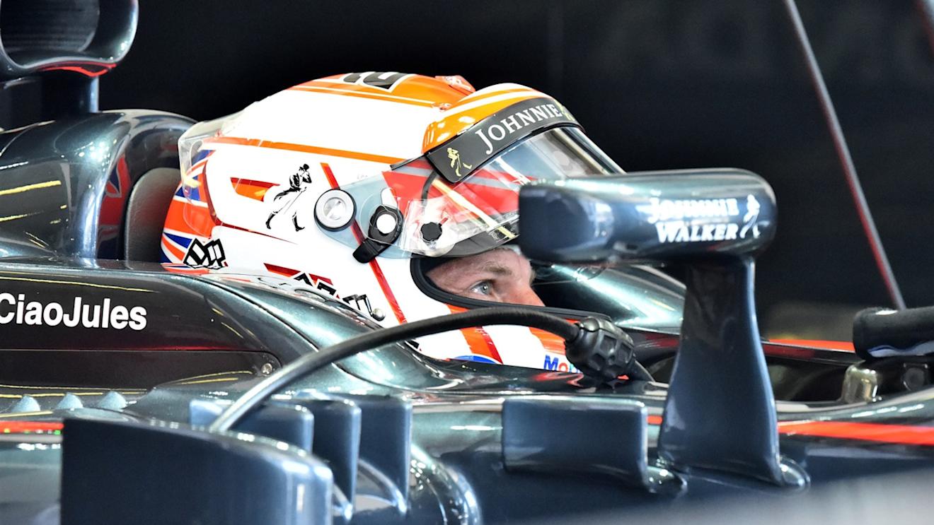 Jenson Button (GBR) McLaren MP4-30 at Formula One World Championship, Rd10, Hungarian Grand Prix, Qualifying, Hungaroring, Hungary, Saturday 25 July 2015. © Sutton Motorsport Images