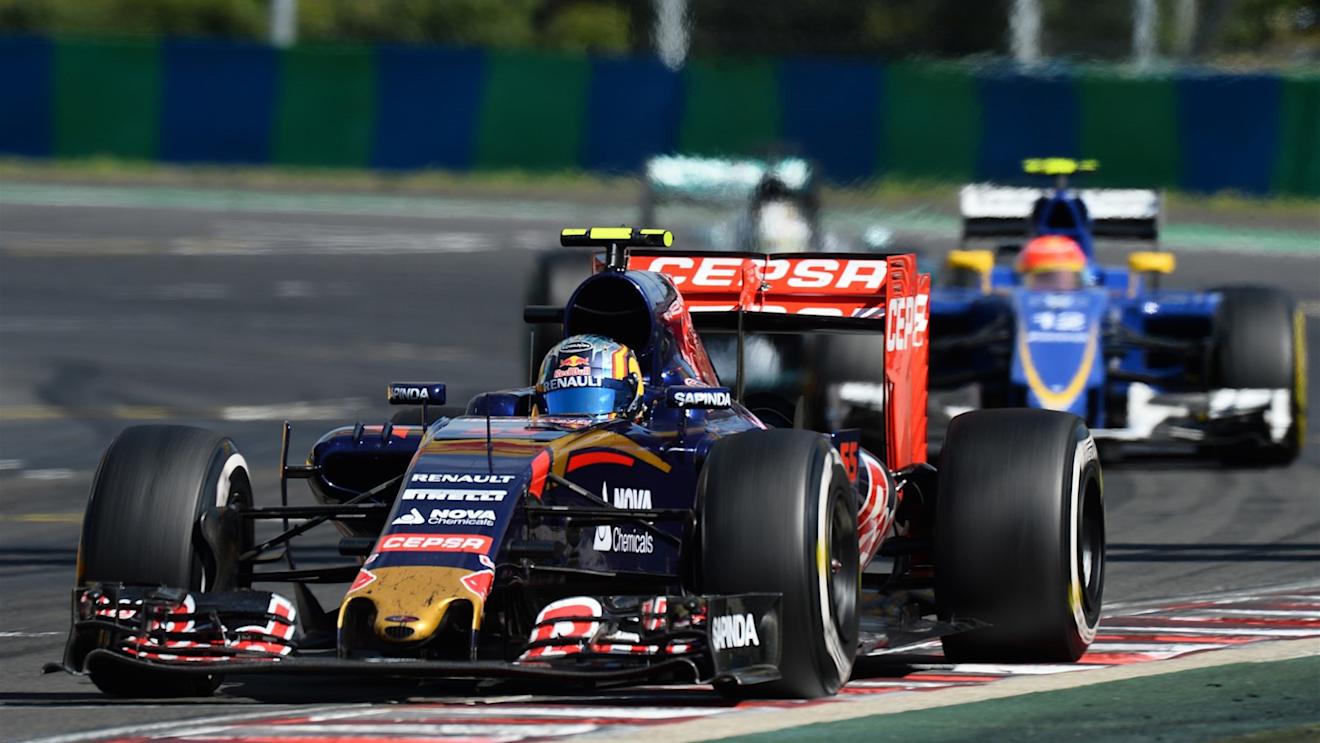 Carlos Sainz (ESP) Scuderia Toro Rosso STR10 at Formula One World Championship, Rd10, Hungarian Grand Prix, Race, Hungaroring, Hungary, Sunday 26 July 2015. © Sutton Motorsport Images