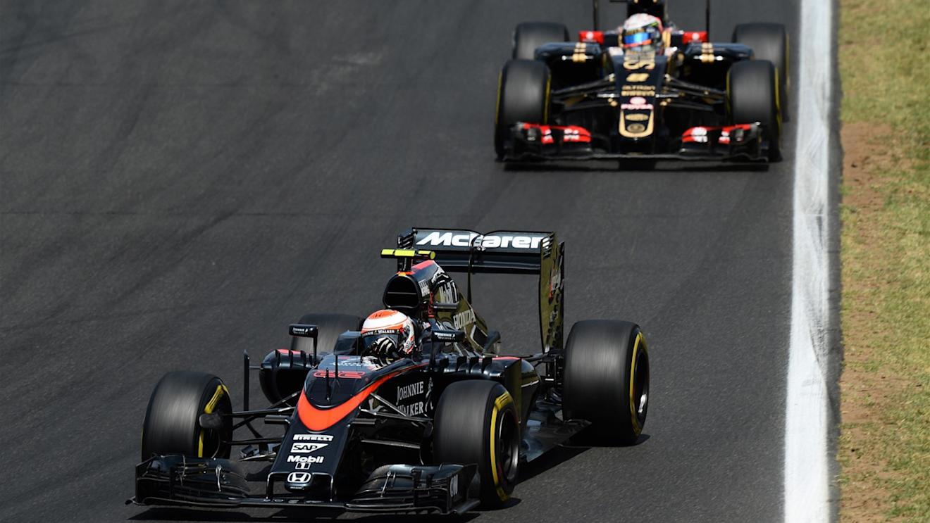 Jenson Button (GBR) McLaren MP4-30 at Formula One World Championship, Rd10, Hungarian Grand Prix, Race, Hungaroring, Hungary, Sunday 26 July 2015. © Sutton Motorsport Images