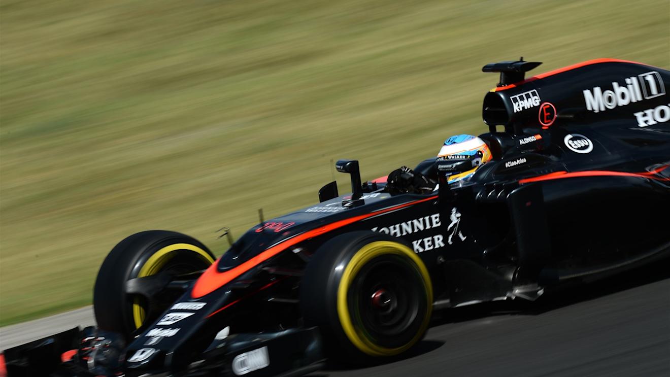 Fernando Alonso (ESP) McLaren MP4-30 at Formula One World Championship, Rd10, Hungarian Grand Prix, Race, Hungaroring, Hungary, Sunday 26 July 2015. © Sutton Motorsport Images