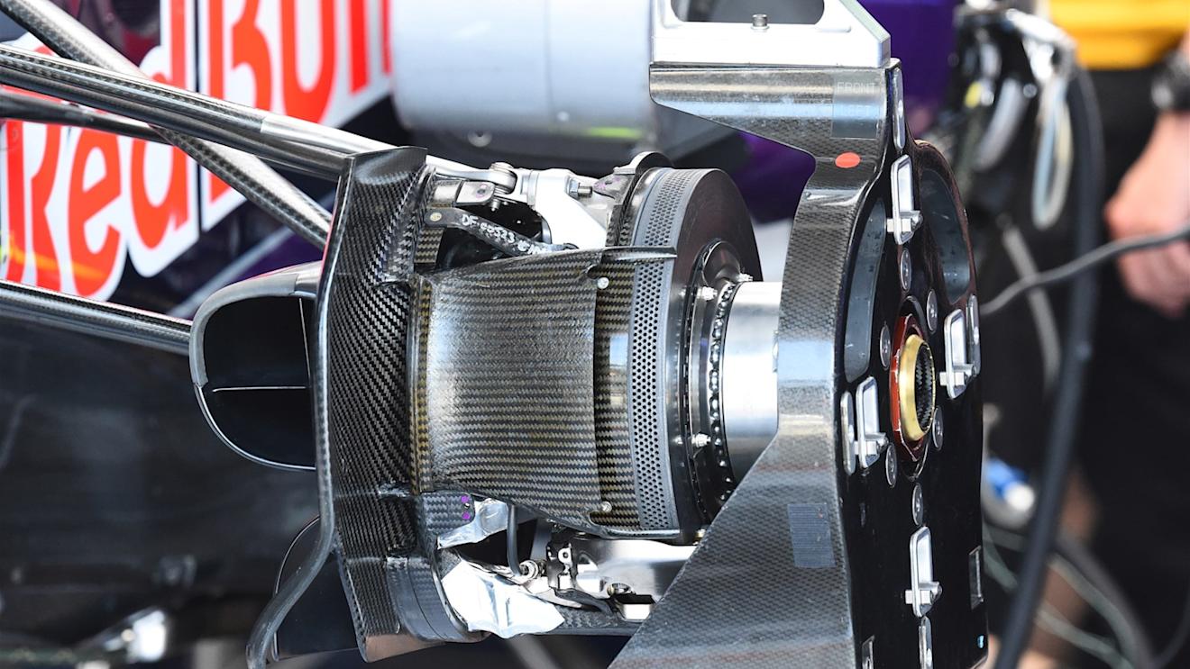 Red Bull Racing RB11 wheel hub detail at Formula One World Championship, Rd10, Hungarian Grand Prix, Preparations, Hungaroring, Hungary, Thursday 23 July 2015. © Sutton Motorsport Images