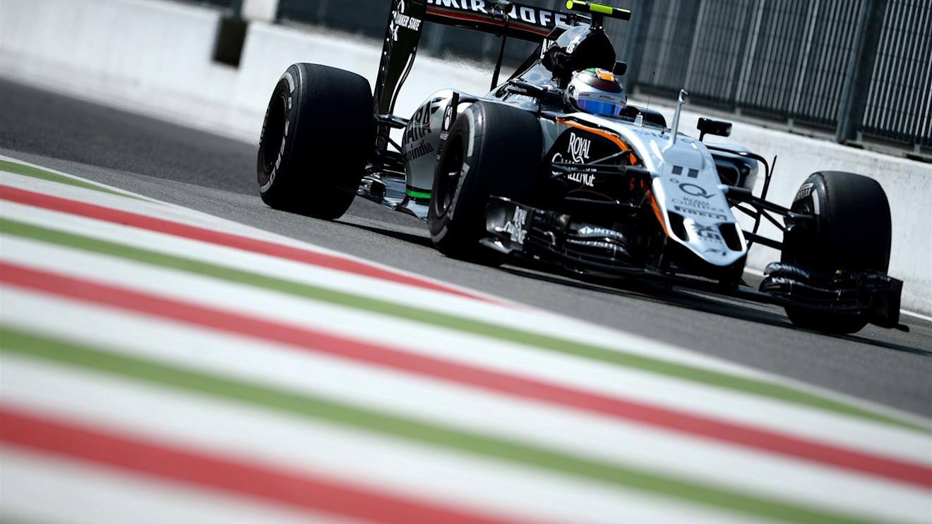 Sergio Perez (MEX) Force India VJM08 at Formula One World Championship, Rd12, Italian Grand Prix, Practice, Monza, Italy, Friday 4  September 2015. © Sutton Motorsport Images