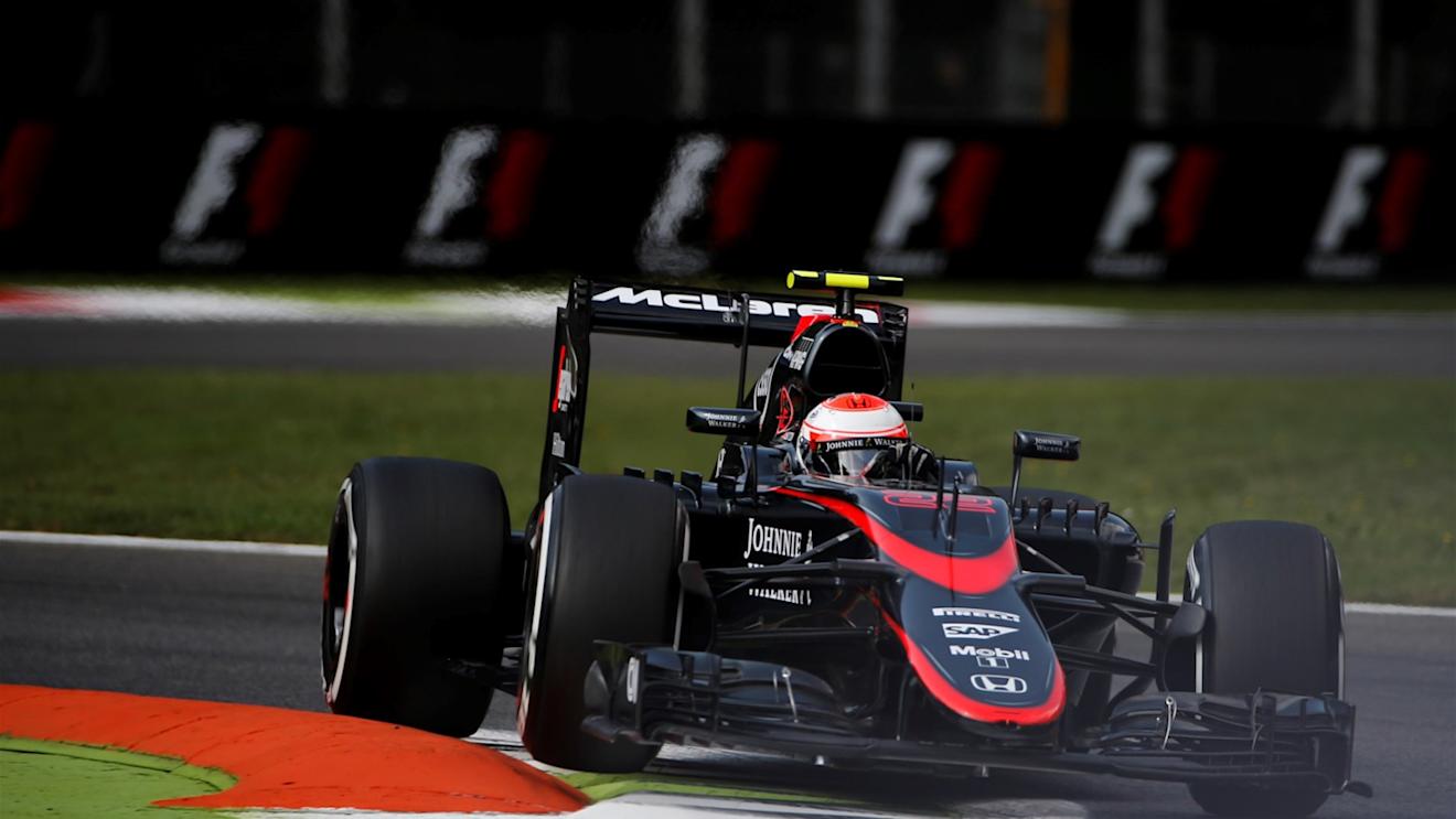 Jenson Button (GBR) McLaren MP4-30 at Formula One World Championship, Rd12, Italian Grand Prix, Practice, Monza, Italy, Friday 4  September 2015. © Sutton Motorsport Images