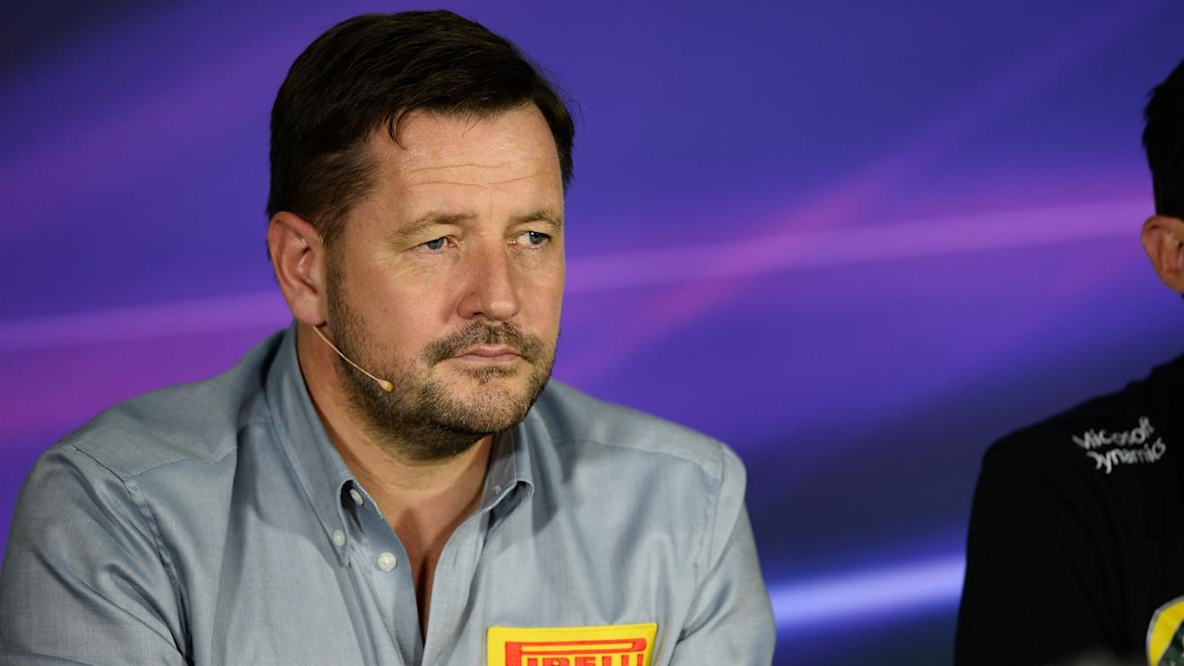 Paul Hembery (GBR) Pirelli Motorsport Director in the press conference at Formula One World Championship, Rd12, Italian Grand Prix, Practice, Monza, Italy, Friday 4  September 2015. © Sutton Motorsport Images